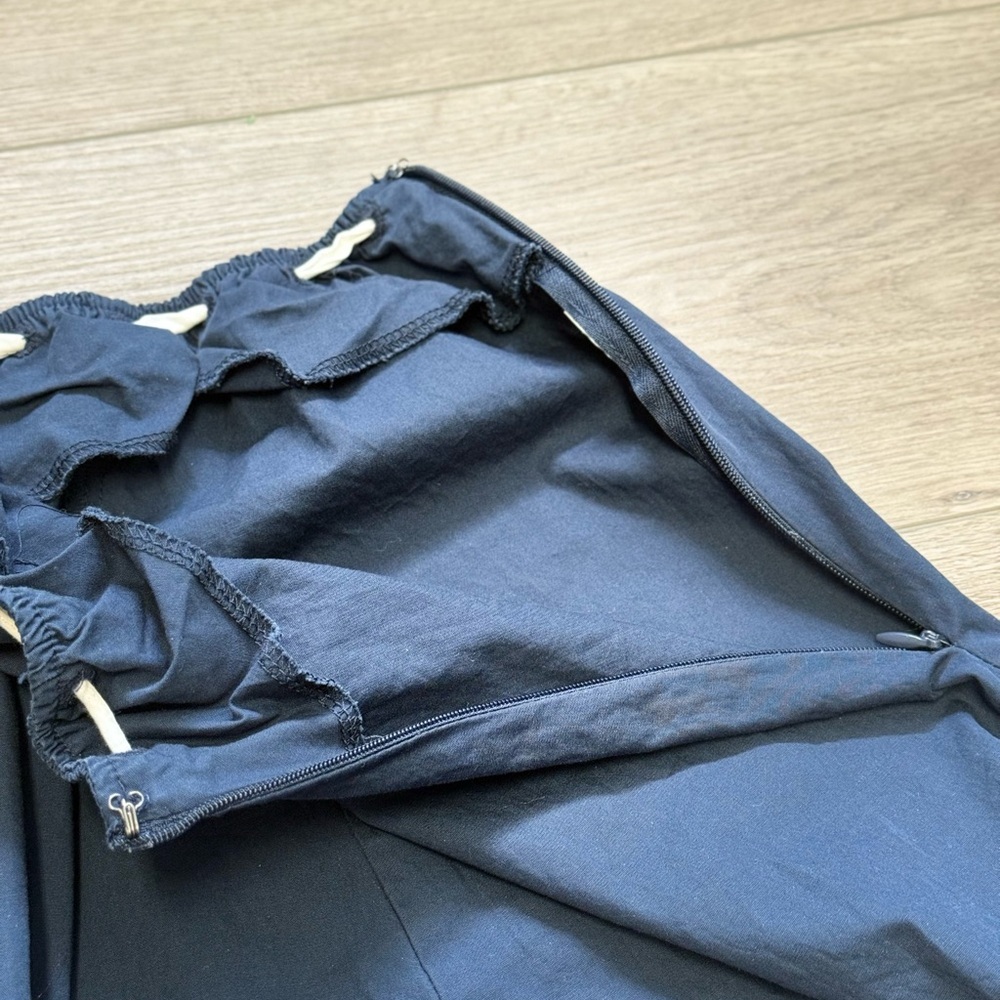 Moon River Navy Drawstring Maxi Skirt - Picture 6 of 8